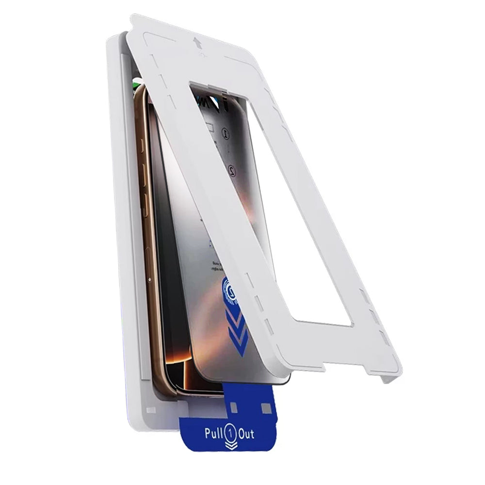 Anank 2X Reinforced Screen Protector for Apple iPhone 16, Tempered Glass, Full Glue, 2.5D, Black