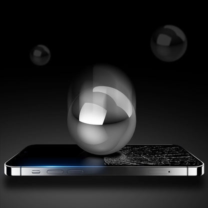 Anank 5X Reinforced Anti Crack Screen Protector for Apple iPhone 17 Pro, Tempered Glass, Full Glue, 3D, Black