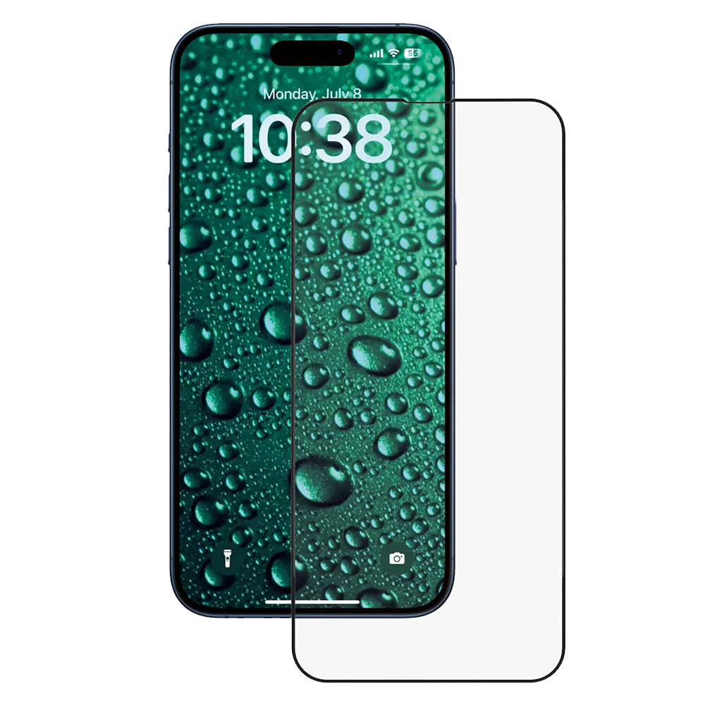 Anank 5X Reinforced Invisible Screen Protector for Apple iPhone 17 Pro Max, Tempered Glass, Full Glue, 3D, Black