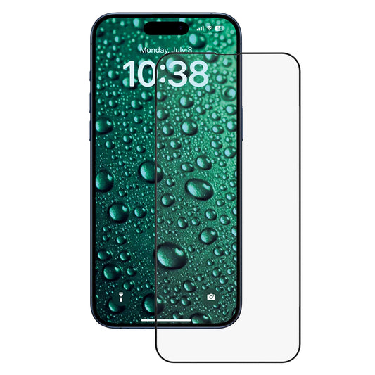 Anank 5X Reinforced Invisible Screen Protector for Apple iPhone 17 Pro Max, Tempered Glass, Full Glue, 3D, Black