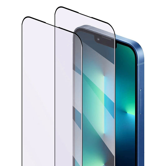 Anti Blue Light Anank 5X Reinforced Screen Protector for Apple iPhone 17 Pro Max, Tempered Glass, Full Glue, 2.5D, Black