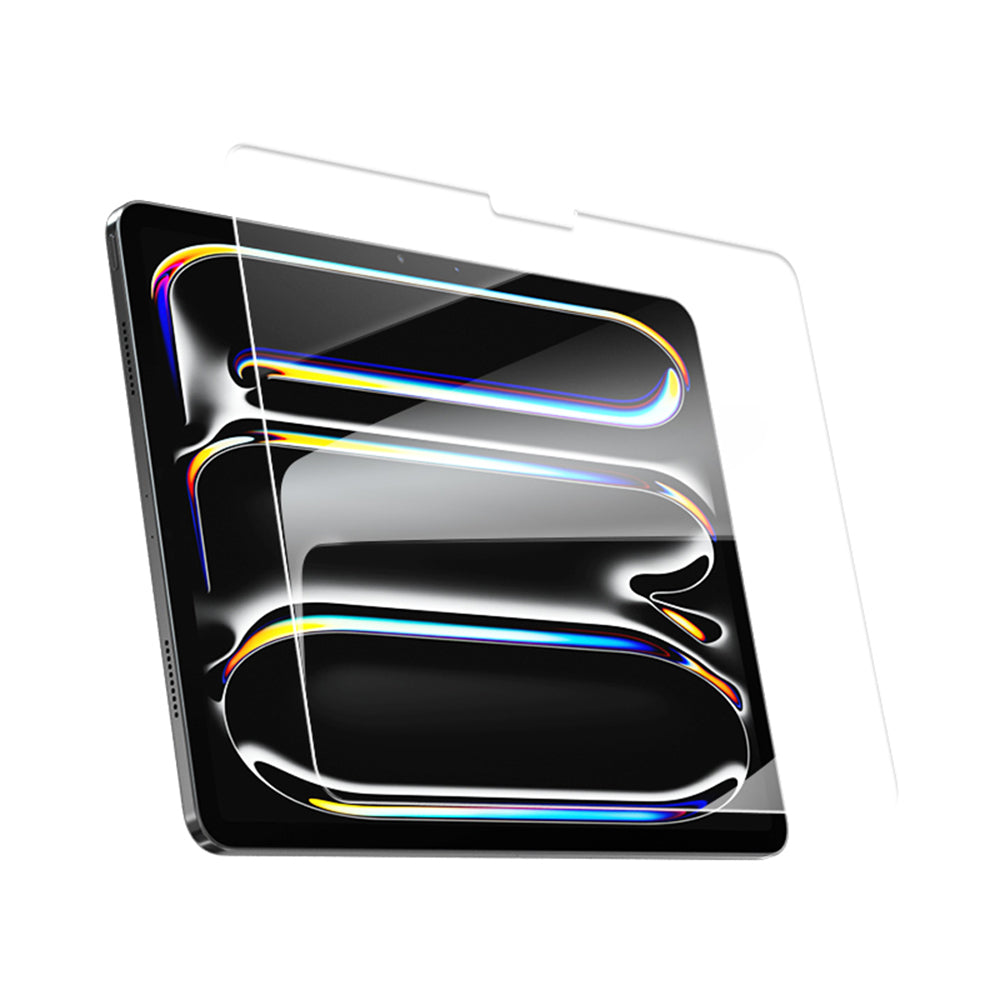 Blueo Anti-Reflective HD Screen Protector with Pro Applicator for Apple iPad Pro 11 (2024), Tempered Glass, Full Glue