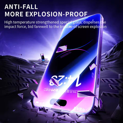 Blueo Anti-Static HD Screen Protector Film for Apple iPhone 11 / XR, Tempered Glass, Full Glue, Black