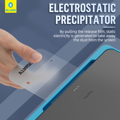 Blueo HD Applicator Pro Screen Protector for Apple iPad Air (2022) / Pro 11 (2021) / Air (2020), Tempered Glass, Full Glue