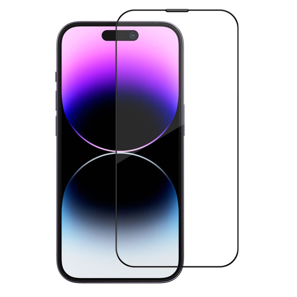 Blueo Sapphire Applicator Pro Screen Protector for Apple iPhone 16 Pro, Tempered Glass, Full Glue, Black