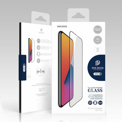 DUX DUCIS Screen Protector for Samsung Galaxy A35 5G A356, Tempered Glass, Edge Glue, Black