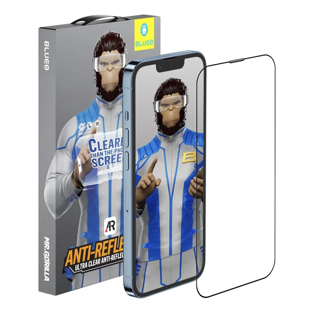 Blueo Anti-Reflective HD Exterior Screen Protector for Samsung Galaxy Z Fold8 F976, Tempered Glass, Full Glue, Black