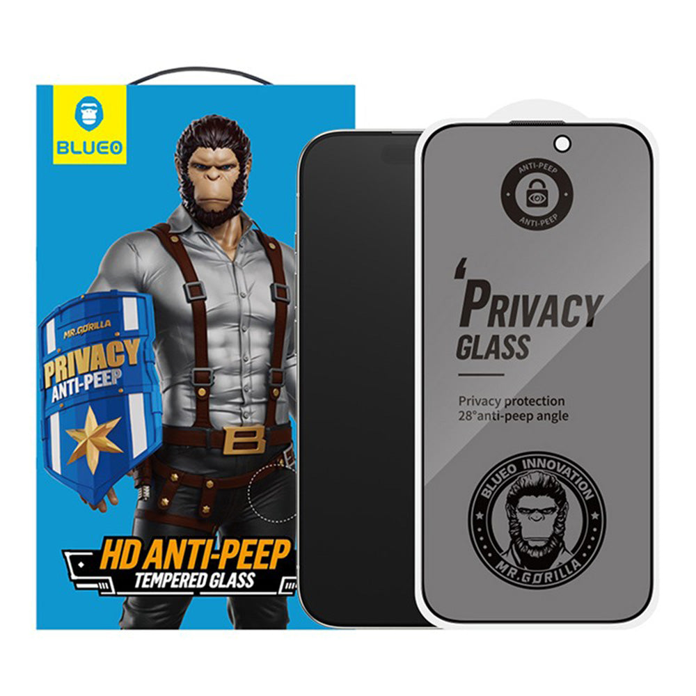 Blueo Anti-Peep Exterior Screen Privacy Protective Film for Samsung Galaxy Z Fold8 F976, Tempered Glass, Full Glue