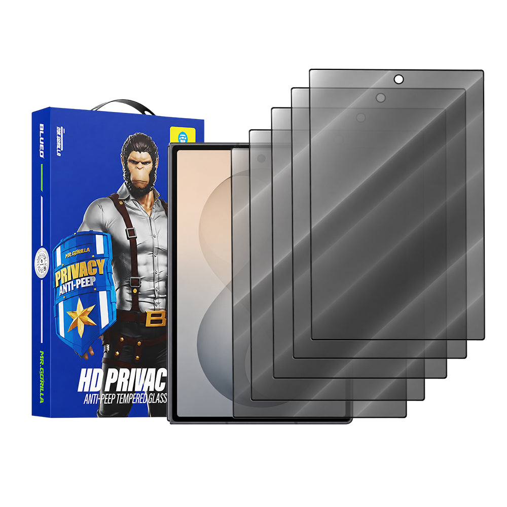 Blueo Anti-Peep Exterior Privacy Screen Protector Film for Samsung Galaxy Z Fold8 F976, Tempered Glass, Full Glue, Set of 5 pieces