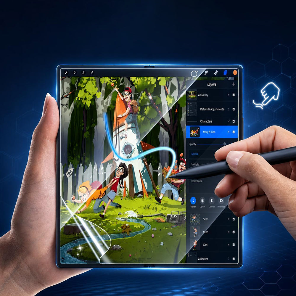 Blueo HD Inner Screen Protective Film for Samsung Galaxy Z Fold8 F976, Plastic