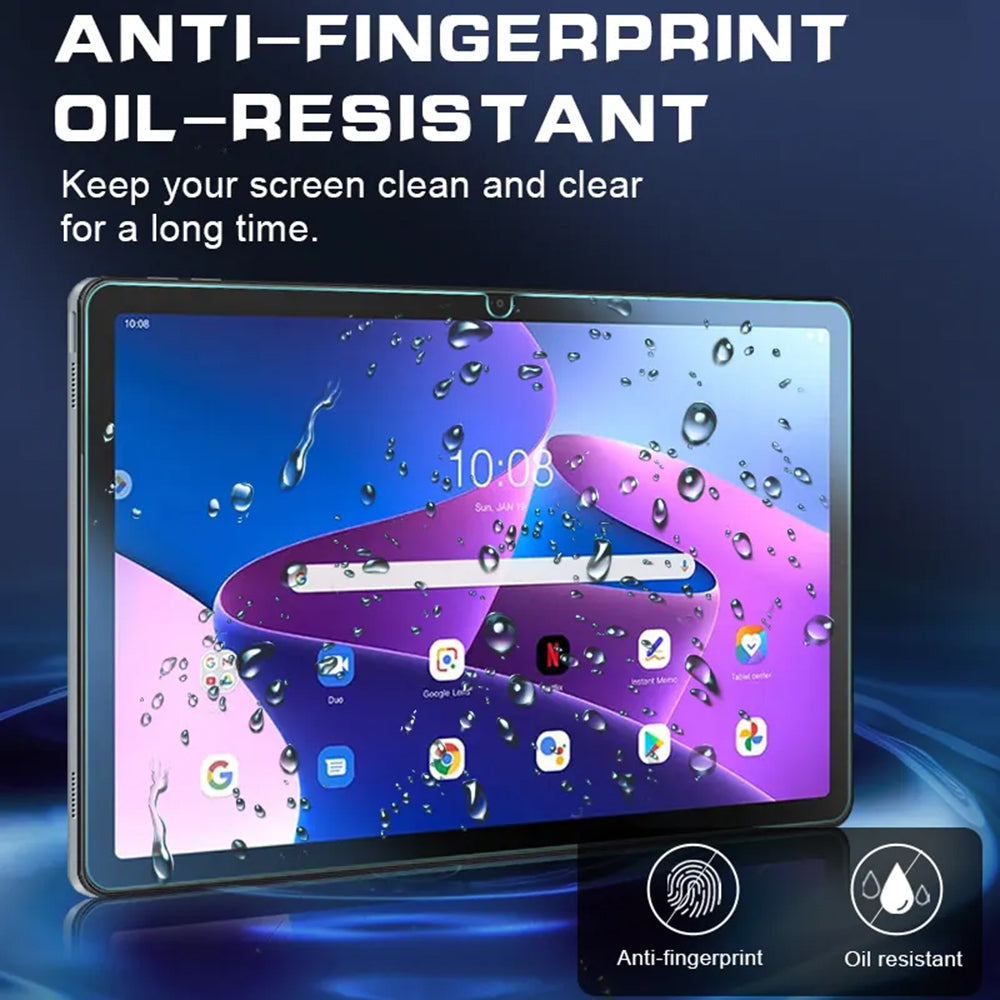 Lito Classic Screen Protector Film for Lenovo Tab M10 Plus (3rd Gen), Tempered Glass, Full Glue, 2.5D