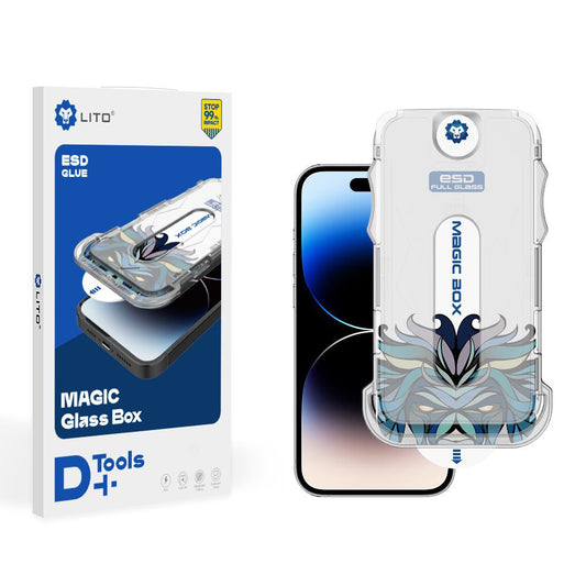 Lito Magic Glass Box D+ Tools Screen Protector for Apple iPhone 12 Pro Max, Tempered Glass, Full Glue