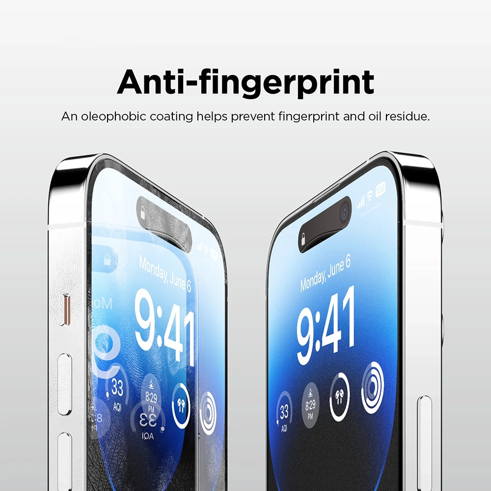 Anank 5X Reinforced Matte Screen Protector for Apple iPhone 17, Tempered Glass, Full Glue, 2.5D, Black