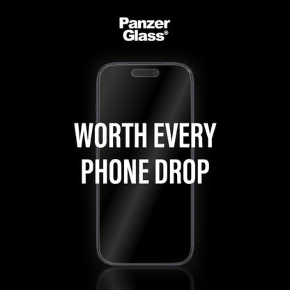 Matte PanzerGlass Armor EasyAligner Screen Protector for Apple iPhone 17 Air, Tempered Glass, Full Glue