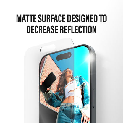 Matte PanzerGlass Armor EasyAligner Screen Protector for Apple iPhone 17 Air, Tempered Glass, Full Glue