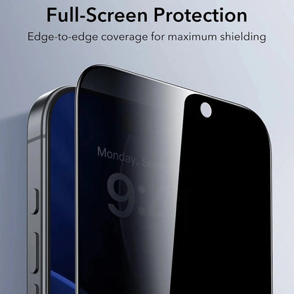 ESR UltraFit Classic Privacy Screen Protector for Apple iPhone 18 Pro, Tempered Glass, Full Glue, Set of 3 pieces