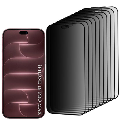 Lito HD Pro Privacy Screen Protector for Apple iPhone 18 Pro Max, Tempered Glass, Full Glue, Set of 10 Pieces