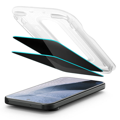 Spigen GlastR EZ FIT Pro Privacy Screen Protector for Google Pixel 11 / 10, Tempered Glass, Full Glue, Set of 2 pieces AGL11546