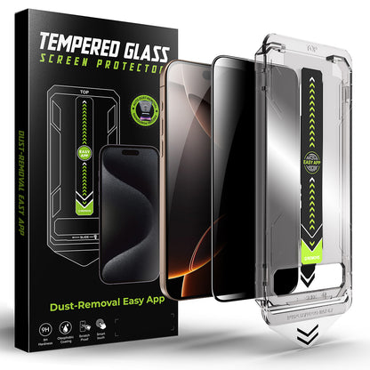 Privacy Screen Protector Techsuit TitanGlass for Apple iPhone 14 Pro Max, Tempered Glass, Full Glue