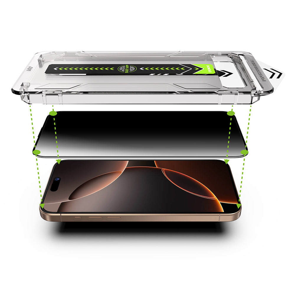 Privacy Screen Protector Techsuit TitanGlass for Apple iPhone 17 Air, Tempered Glass, Full Glue, Set of 2 Pieces