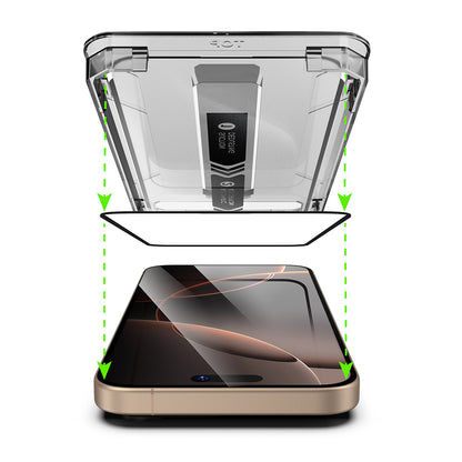 Privacy Screen Protector Techsuit TitanGlass for Apple iPhone 17 Pro Max, Tempered Glass, Full Glue, Set of 2 Pieces