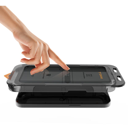 Torras GlassGo Install Master Privacy Screen Protector for Apple iPhone 17, Tempered Glass, Full Glue