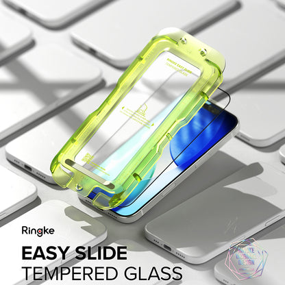 Ringke Easy Slide Screen Protector for Apple iPhone 17, Tempered Glass, Full Glue, Set of 2 pieces