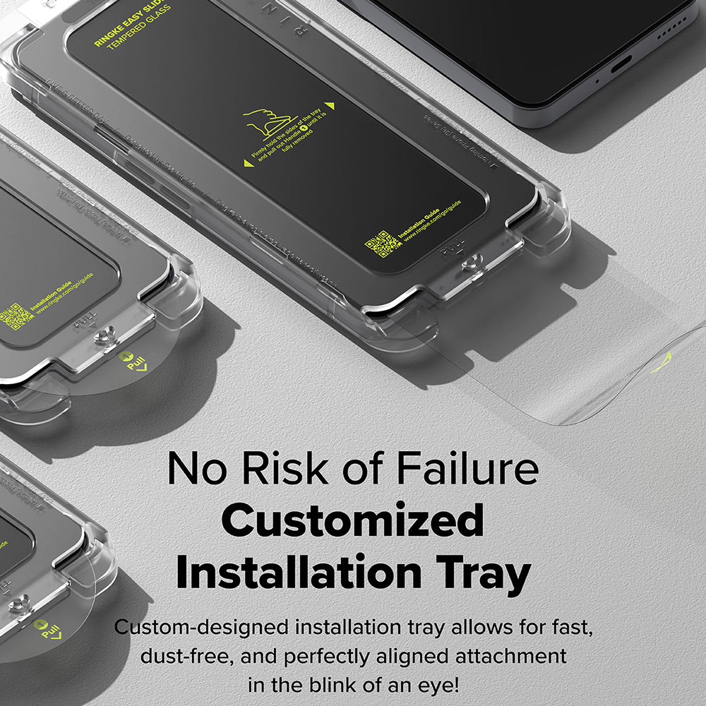 Ringke Easy Slide Screen Protector for Nothing Phone (3a) / Phone (3a) Pro, Tempered Glass, Full Glue, Set of 2 pieces