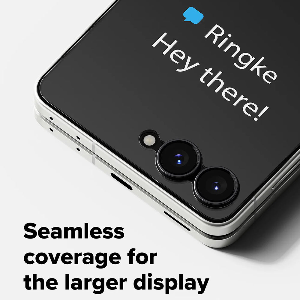 Ringke Pro Exterior Screen Protector for Samsung Galaxy Z Flip8 F776, Tempered Glass, Full Glue, Set of 2 pieces