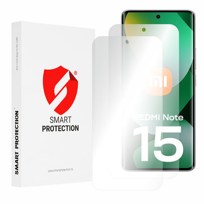 Smart Protection Premium Classic Screen Protector for Xiaomi Redmi Note 15 4G, Plastic, Set of 2 Pieces