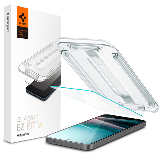 Spigen GlastR EZ FIT HD Screen Protector for Samsung Galaxy A37 5G / A36 A366, Tempered Glass, Full Glue, Set of 2 pieces AGL11365
