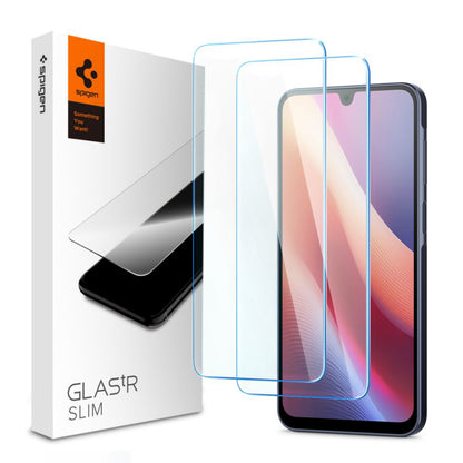 Spigen GlastR Slim Screen Protector for Samsung Galaxy A26 A266 / A16 5G A166 / A16 4G A165, Tempered Glass, Full Glue, Set of 2 Pieces