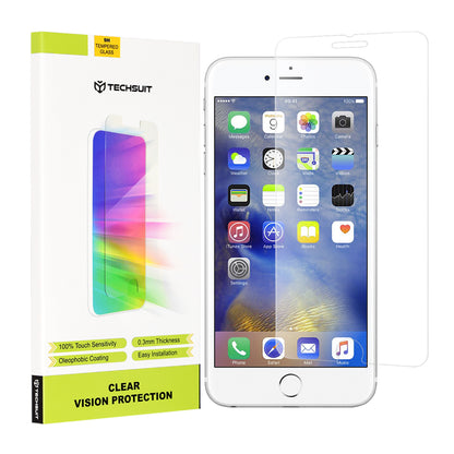 Techsuit Clear Vision Screen Protector for Apple iPhone 6s Plus / 6 Plus, Tempered Glass, Full Glue
