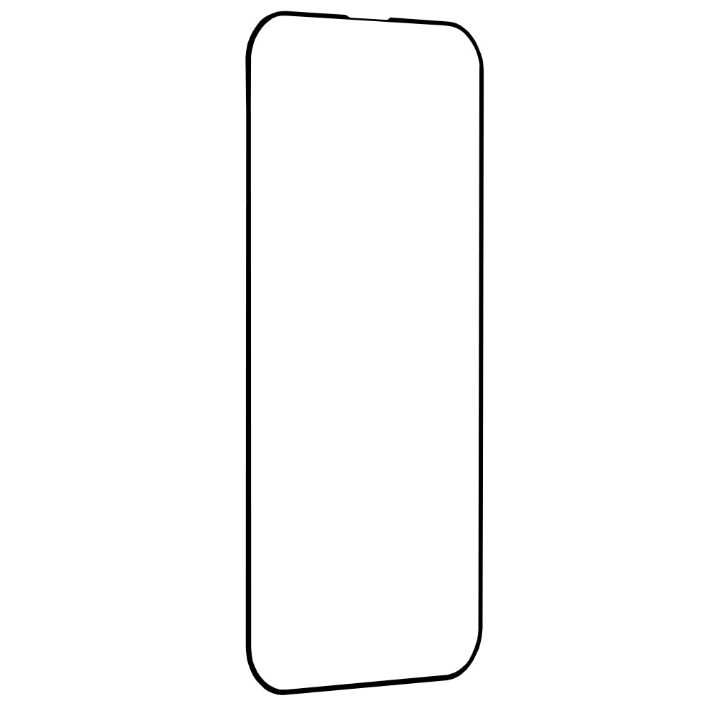 Techsuit Screen Protector Film for Apple iPhone 14 Pro Max, Tempered Glass, Full Glue, 111D, Black