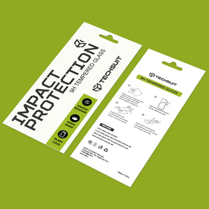 Techsuit Screen Protector Film for Huawei P30 lite New Edition / P30 lite, Tempered Glass, Full Glue, 111D, Black