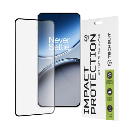 Techsuit Screen Protector for OnePlus Nord 4, Tempered Glass, Full Glue, 111D, Black