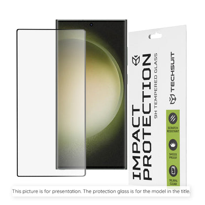 Techsuit Screen Protector for Oppo Reno15 Pro Max, Tempered Glass, Full Glue, 111D, Black
