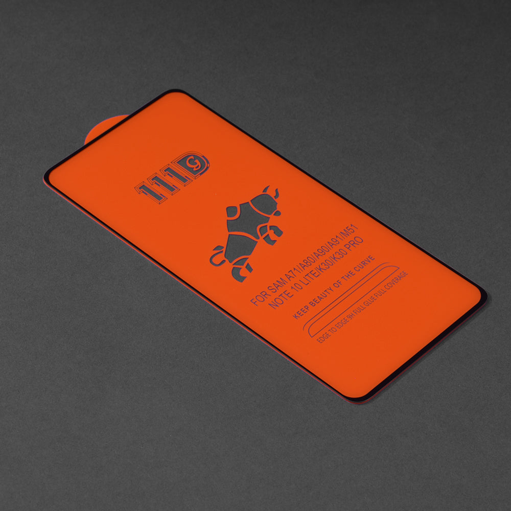 Techsuit Screen Protector Film for Xiaomi Poco X3 Pro / X3 NFC / X3, Tempered Glass, Full Glue, 111D, Black