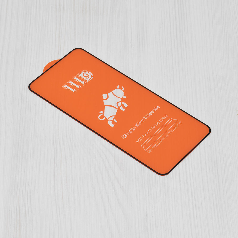 Techsuit Screen Protector Film for Xiaomi Poco X6 Pro, Tempered Glass, Full Glue, 111D, Black