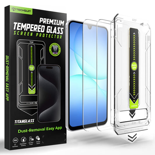 Techsuit TitanGlass CrystalHD Screen Protector for Samsung Galaxy A17 5G / A16 5G A166 / A16 4G A165, Tempered Glass, Set of 2 pieces