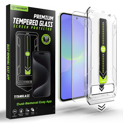 Techsuit TitanGlass CrystalHD Screen Protector for Samsung Galaxy A37 5G / A36 A366, Tempered Glass