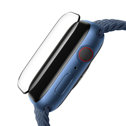 Blueo High Molecule Protective Film for Apple Watch 10 46mm Series, Tempered Glass, Black