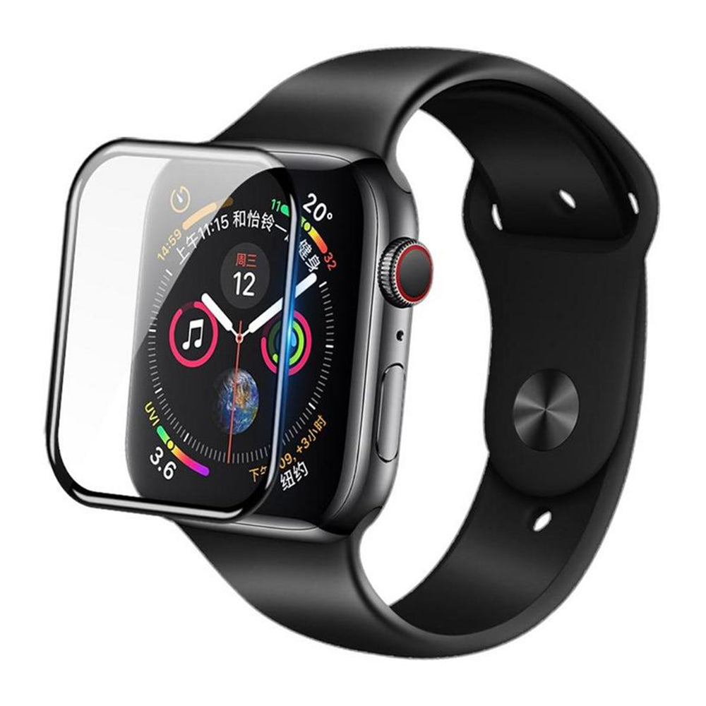 Blueo High Molecule Protective Film for Apple Watch 8 / 7 45mm Series, Tempered Glass, Black