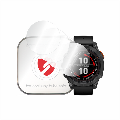 Smart Protection Premium Classic Screen Protector Film for Garmin Fenix 7 Pro Solar, Set of 4 pieces, Plastic