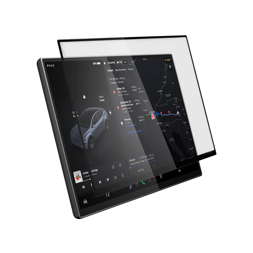 Spigen GlastR EZ FIT Protective Film for Tesla Y 2026 Premium / Performance Navigation, Tempered Glass AGL10820