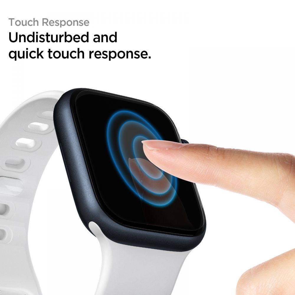 Spigen Neo Flex Protection Film for Apple Watch 45mm / 44mm / 42mm Series, Set of 3 pieces, Plastic AFL04049