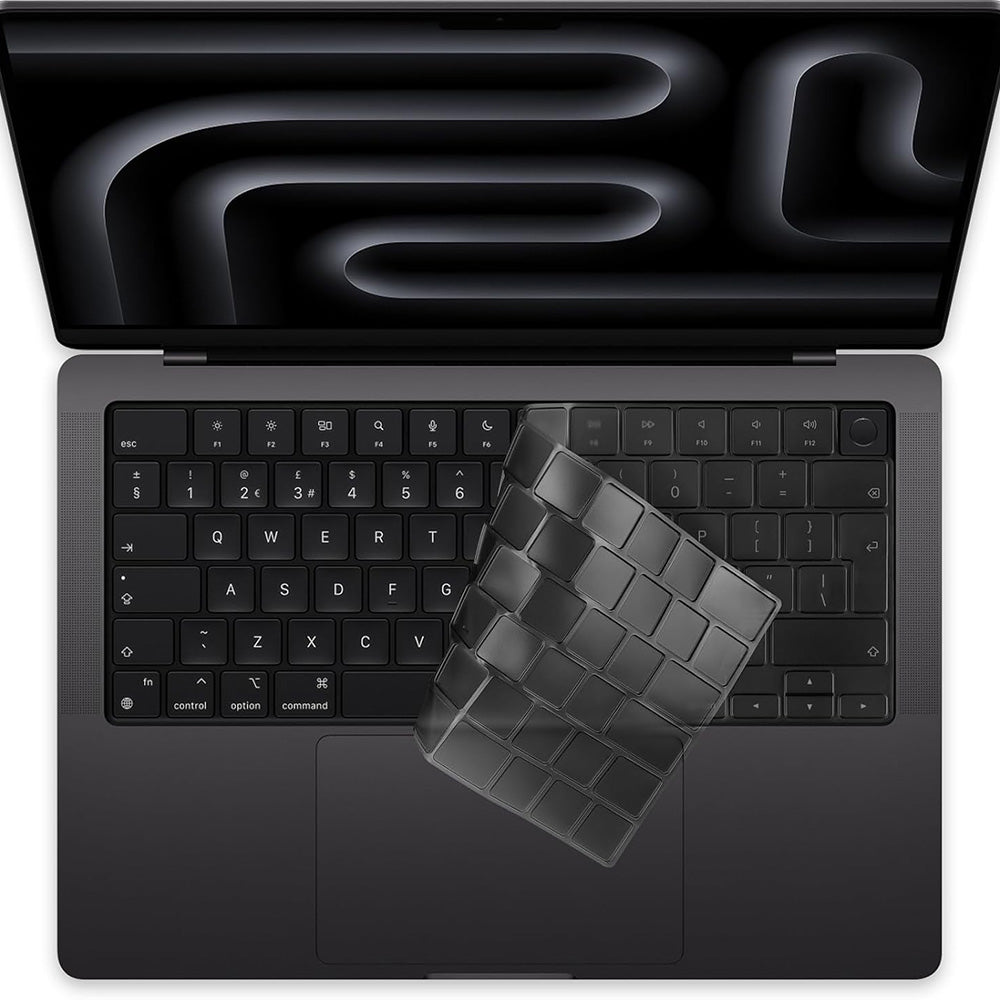 Techsuit PureTypeX Keyboard Protection Case for Apple MacBook Pro 14 / Air 13 / Air 15 Series, Transparent