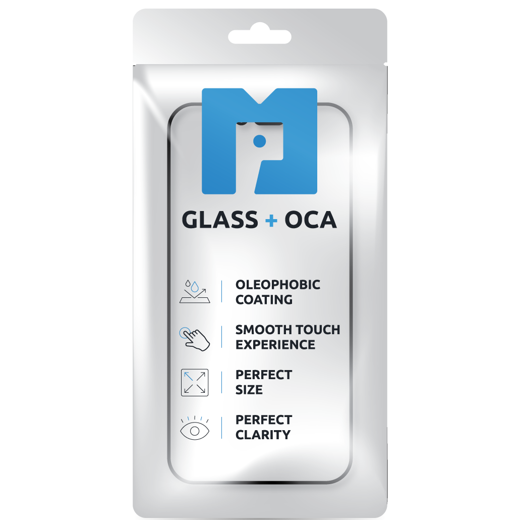 Screen Glass + OCA MP compatible with Samsung Galaxy S24 FE S721, Black