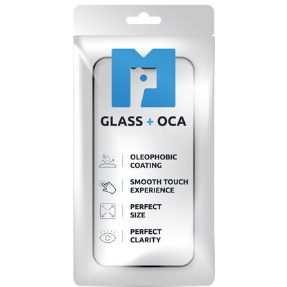 Screen Glass + OCA MP compatible with Samsung Galaxy S24+ S926, Black