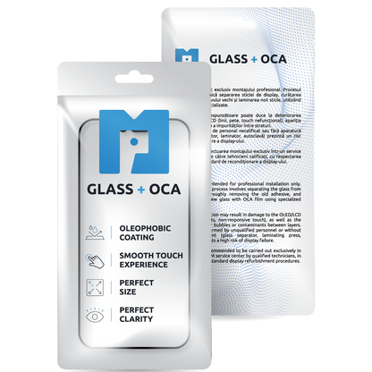 Screen Glass + OCA MP compatible with Apple iPhone 12 Pro Max, Black